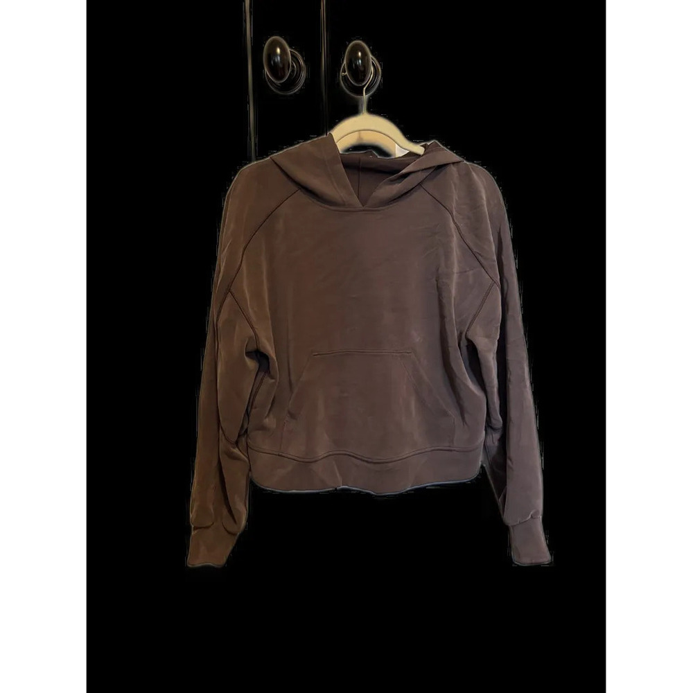 Lululemon Softstreme Hoodie size 8 chocolate brown